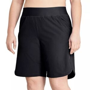 Lands End Swim Shorts With MeshPockets/Built In Bikini Bottom
